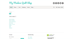 Desktop Screenshot of mymodernquiltshop.com